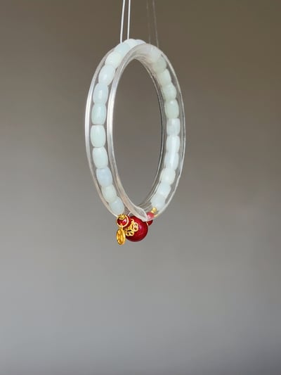 【溫柔鎧甲】翡翠米珠．紫金辟邪5