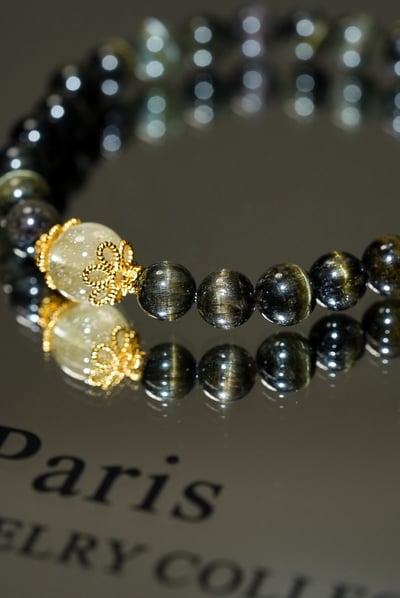 【日常守護】光之森｜綠碧璽 x 金髮晶手串｜溫柔的豐盛顯化1