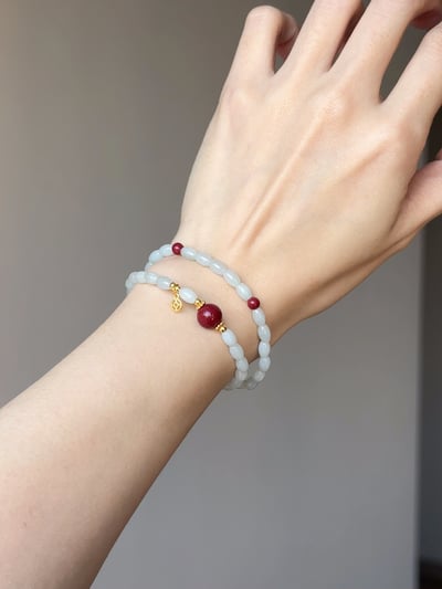 【溫柔鎧甲】翡翠米珠．紫金辟邪3