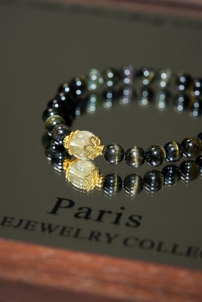 【日常守護】光之森｜綠碧璽 x 金髮晶手串｜溫柔的豐盛顯化7