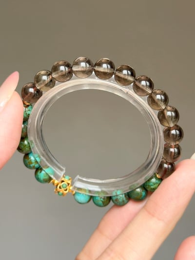 【絕地反擊・雷霆收割】Rosa.G 鳳骨雷霆｜鳳凰松 𝘹 淨體魔晶宙斯 𝘹 原礦綠松石 手鍊6