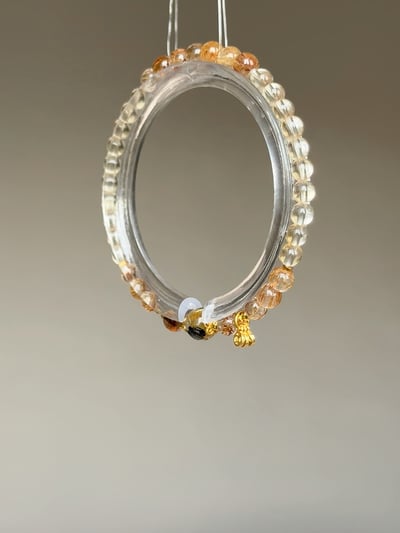 【低調暴富．財富發電機】Rosa.G 爍金核心｜帶母礦鈦晶主珠 𝘹 爆閃銅髮 𝘹 巴西黃水晶 精緻手鍊5