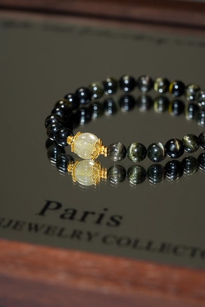 【日常守護】光之森｜綠碧璽 x 金髮晶手串｜溫柔的豐盛顯化8