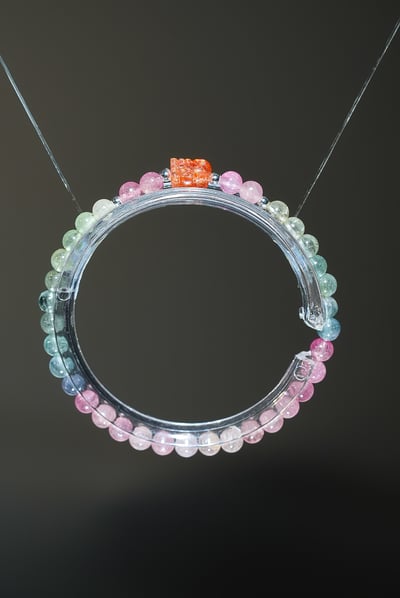 【全能耀富】 Rosa.G 熾耀彩韻｜金太陽神獸貔貅天然彩碧璽 手鍊1