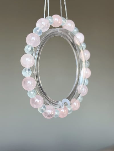 【溫柔色票】Baby藍海藍寶．粉晶療癒6