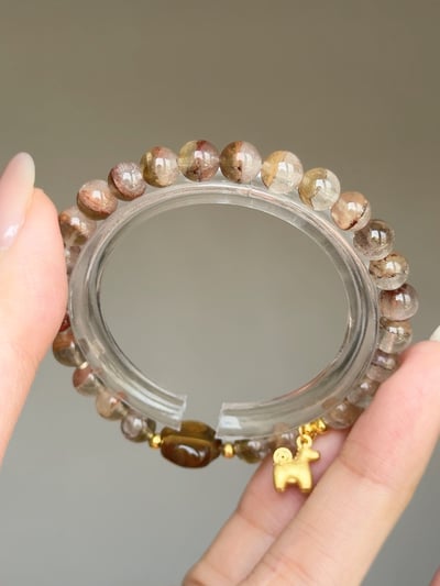 【曦光綻放．顯化全域】 Rosa.G 芬達極光23 x 黃水晶花設計手鍊3