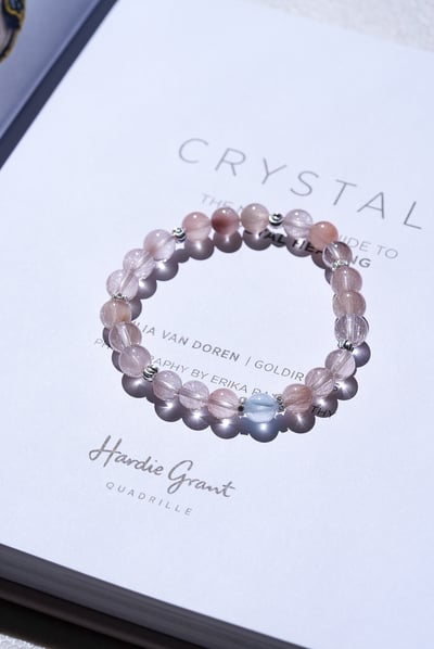 高品透體藍兔毛mix粉兔毛mix粉鋼絲8