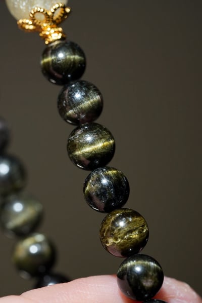 【日常守護】光之森｜綠碧璽 x 金髮晶手串｜溫柔的豐盛顯化2