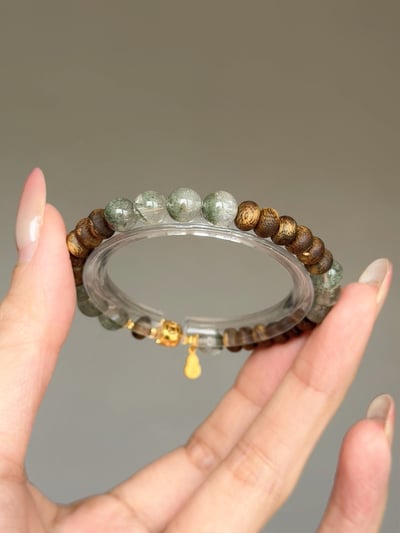 【正財霸主・鎮場破局】Rosa.G 御翠醒獅｜綠幽靈 𝘹 鶯歌綠沉香 𝘹 純銀醒獅 手鍊4