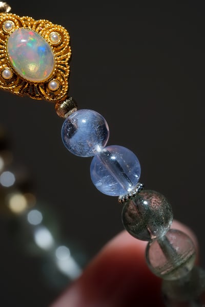 【靈感突圍．顯化全域】 Rosa.G 鑲嵌歐珀 x 綠幽靈 x 黃水晶 x 藍線石設計手5