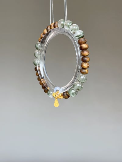 【正財霸主・鎮場破局】Rosa.G 御翠醒獅｜綠幽靈 𝘹 鶯歌綠沉香 𝘹 純銀醒獅 手鍊2