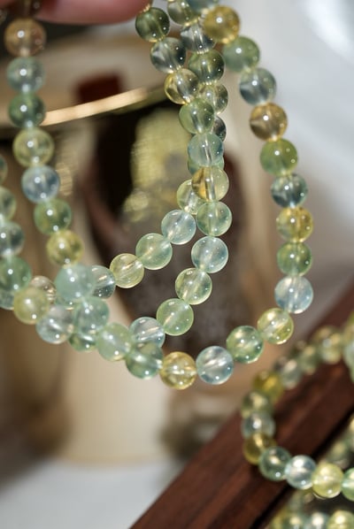 【靈性澄澈】三色葡萄石．脈輪療癒12