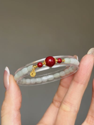 【溫柔鎧甲】翡翠米珠．紫金辟邪6