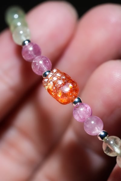 【全能耀富】 Rosa.G 熾耀彩韻｜金太陽神獸貔貅天然彩碧璽 手鍊8