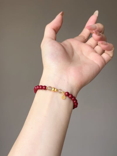 【辟邪防小人・事業爆發】Rosa.G 紫金御碧｜紫金砂 𝘹 綠碧璽髮晶 𝘹 招財葫蘆 手鍊3