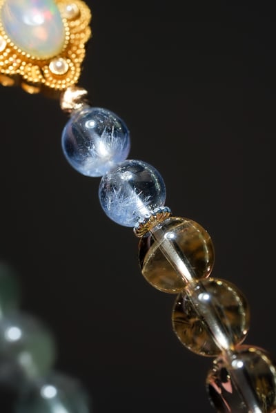 【靈感突圍．顯化全域】 Rosa.G 鑲嵌歐珀 x 綠幽靈 x 黃水晶 x 藍線石設計手9