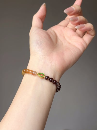 【鴻運聚寶．歲安守護】 Rosa.G 漸變聚寶盆幽靈 x 葫蘆太歲符設計手鍊7