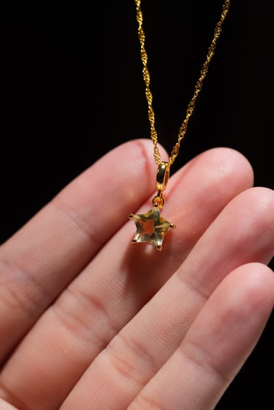 ⭒雙手擁抱財富魔王的到來⭒【黃金利比亞隕石項鍊】6