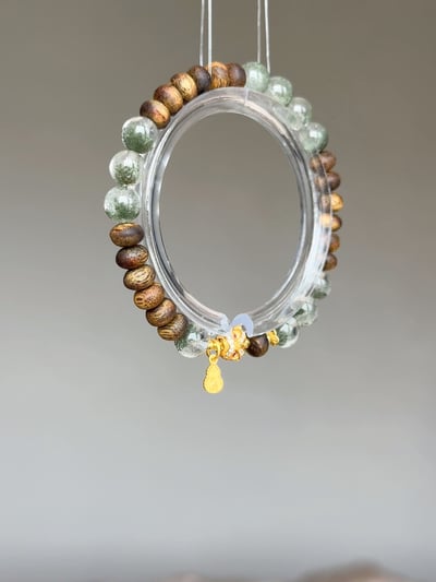 【正財霸主・鎮場破局】Rosa.G 御翠醒獅｜綠幽靈 𝘹 鶯歌綠沉香 𝘹 純銀醒獅 手鍊3