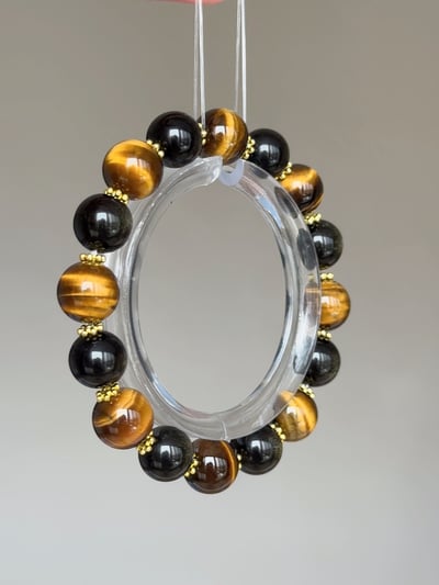 【無畏鋒芒】若莎境原創｜頂級金曜石 𝘹 虎眼石｜強力辟邪、職場防小人與自信招財5