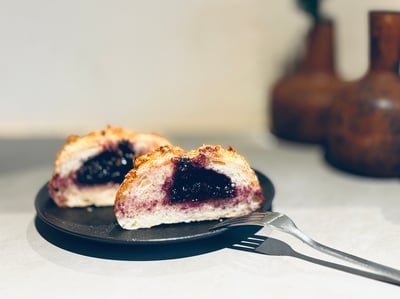 藍莓奶油脆脆-山麵包2