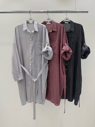 經典格紋長衫 26226051