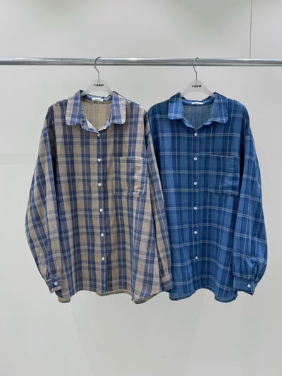 經典配色格紋衫 206115