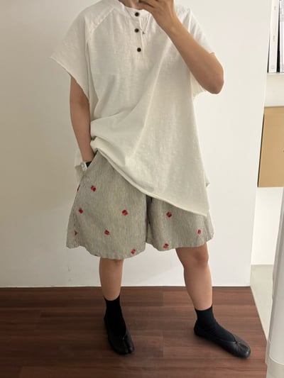 竹節棉釦系上衣 260409095