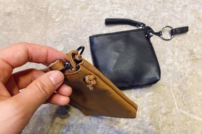 牛皮小方零錢包 d5442