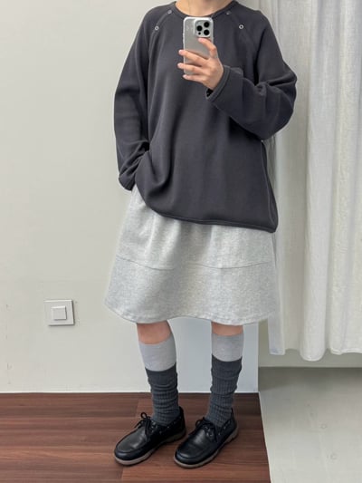 拼接感休閒裙 260127043