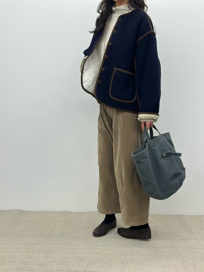 撞色毛呢外 260107145