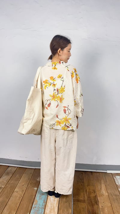 刺繡蒲公英休閒褲 26306073