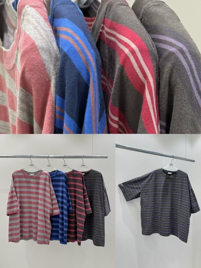 水洗復古條紋上衣 263131410