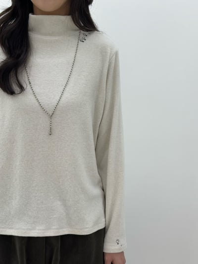 微立領小花刺繡上衣 260107034