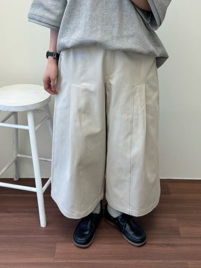 壓摺寬鬆質感褲 260127023