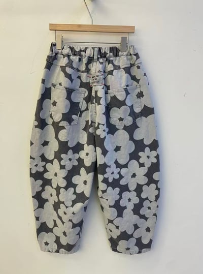 鬆緊腰印花休閒褲 26306023