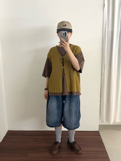 微刷破圓領上衣 26313102