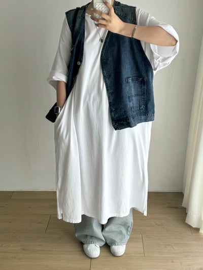 拼接丹寧褲 Ma227077