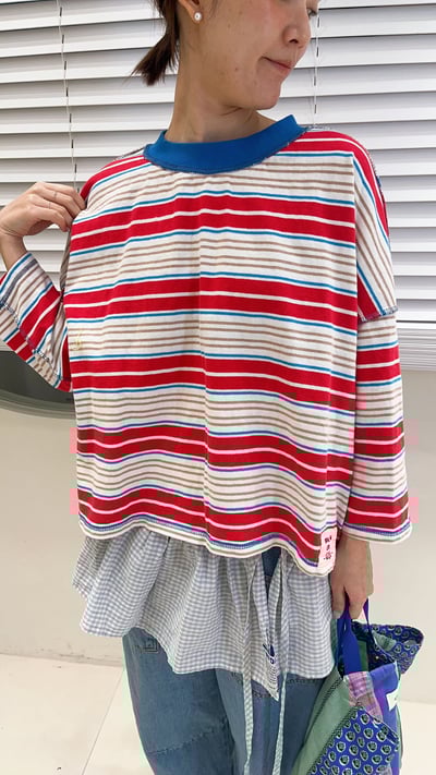 滾邊配色上衣 26306153