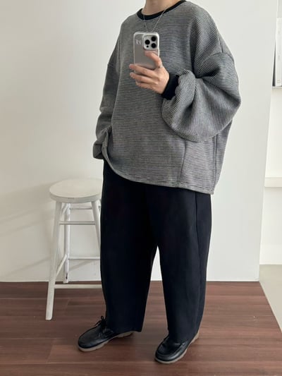 圓領車線上衣 260115163