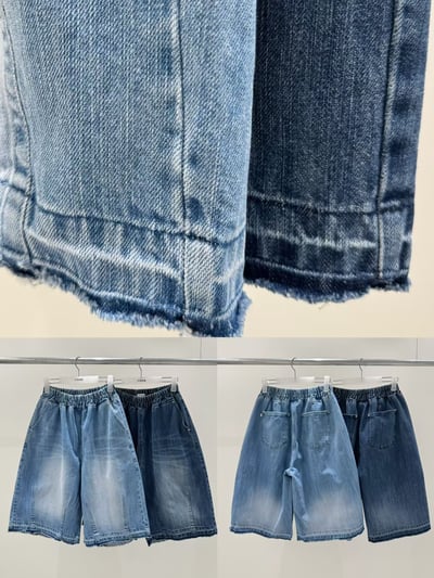 磨白毛邊丹寧褲 26313058