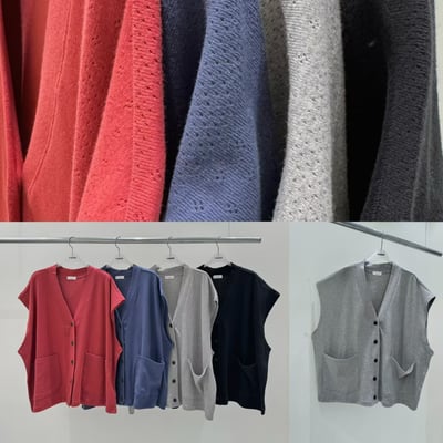 V領雙口袋背心 26226098