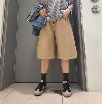 鬆緊腰抽繩休閒短褲 26310111