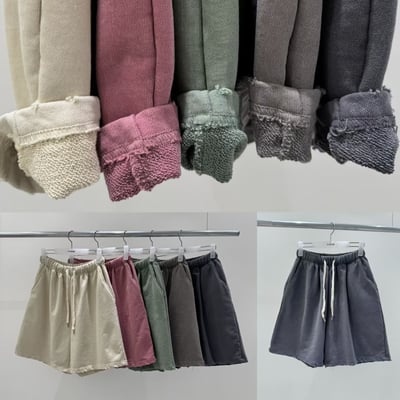 鬆緊腰水洗短褲 2060810