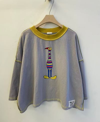 配色領標籤上衣 26306013