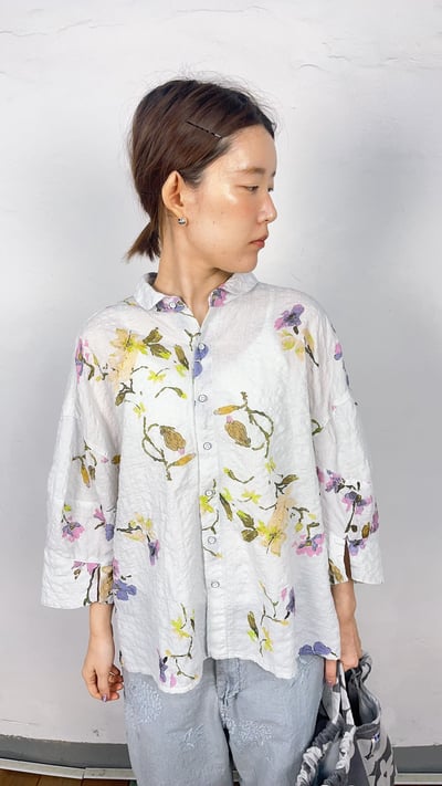 棉麻花朵衫 26306092