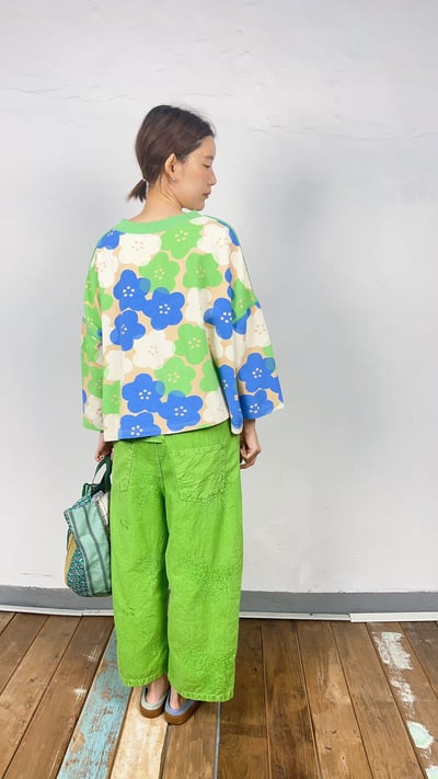 刺繡蒲公英休閒褲 26306075