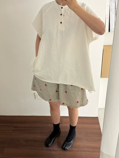 竹節棉釦系上衣 260409094