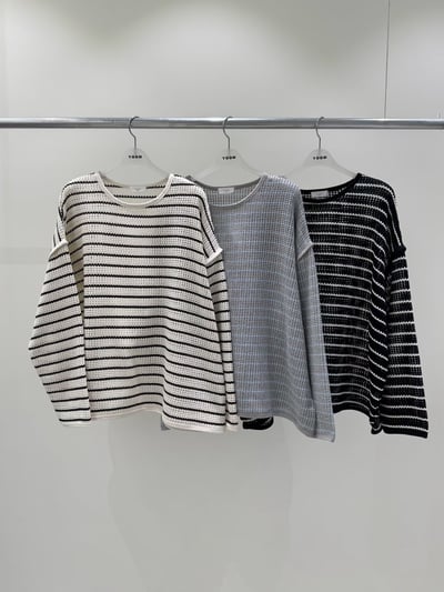 微透感條紋上衣 26313175