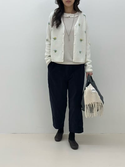 小花羊毛針織外 260107045